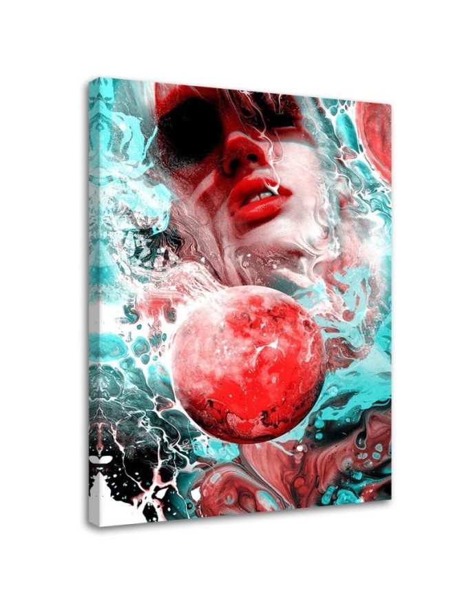 Fashionable Canvas painting - Woman and Planet Barrett Biggers | FEEBY