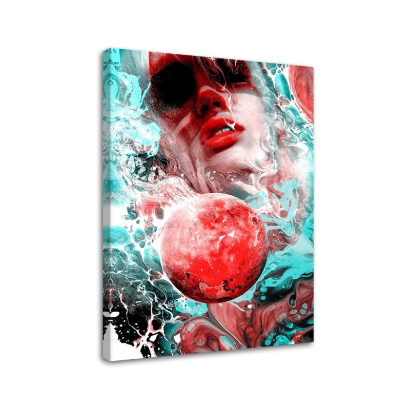Fashionable Canvas painting - Woman and Planet Barrett Biggers | FEEBY