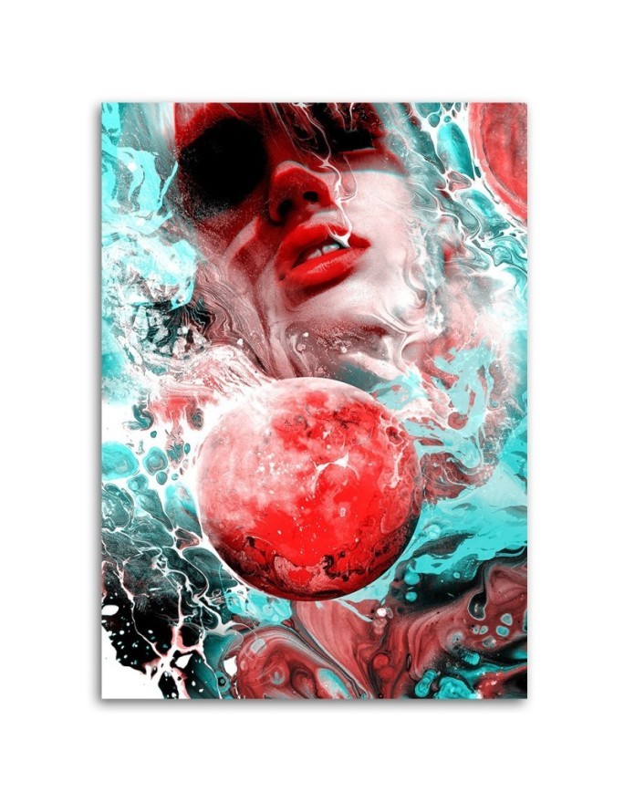 Fashionable Canvas painting - Woman and Planet Barrett Biggers | FEEBY