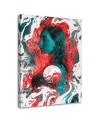 Canvas painting - Colourful abstract portrait of a woman | FEEBY