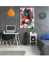 Canvas painting - Colourful abstract portrait of a woman | FEEBY