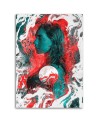 Canvas painting - Colourful abstract portrait of a woman | FEEBY