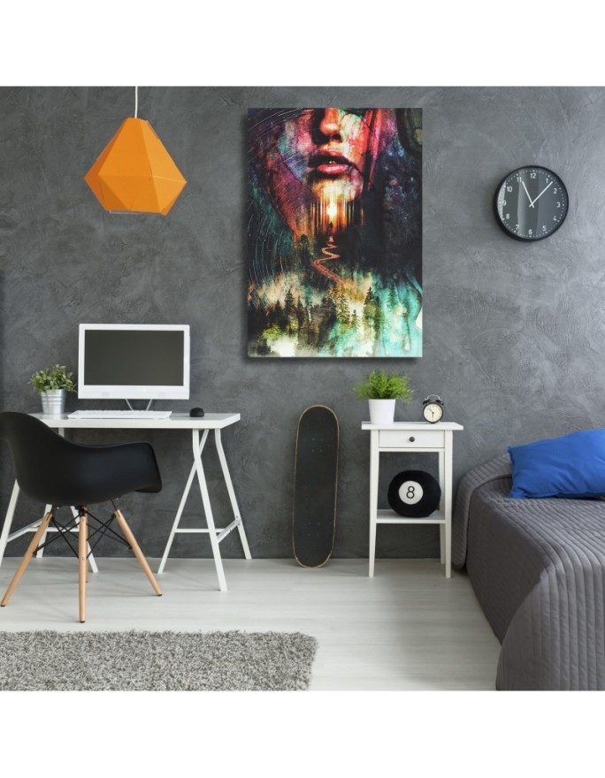 Living room Canvas painting - The Face of a Woman abstract Barrett Biggers | FEEBY