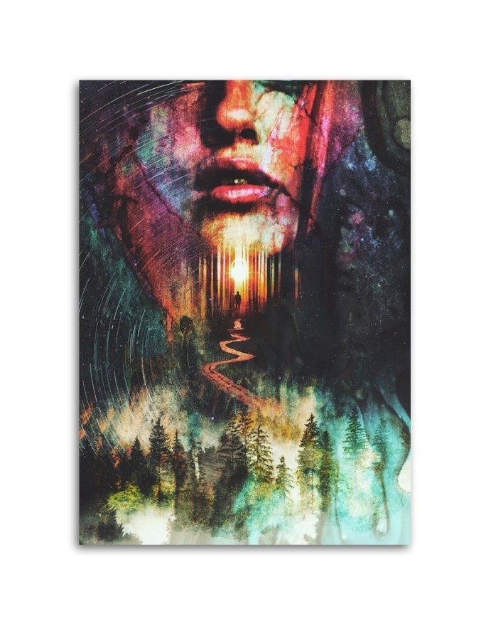 Living room Canvas painting - The Face of a Woman abstract Barrett Biggers | FEEBY