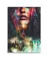 Living room Canvas painting - The Face of a Woman abstract Barrett Biggers | FEEBY