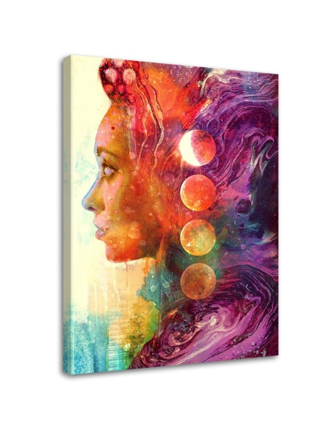 Canvas print Coloured woman