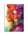 Wall art Canvas painting for living room - Coloured woman | FEEBY