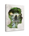 Wall art painting - Bear in a man's head Barrett Biggers | FEEBY