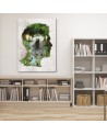 Wall art painting - Bear in a man's head Barrett Biggers | FEEBY