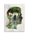 Wall art painting - Bear in a man's head Barrett Biggers | FEEBY