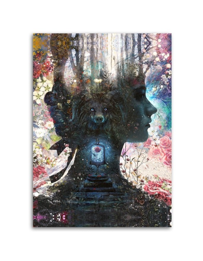 Canvas art painting - Beauty and the beast Barrett Biggers | FEEBY