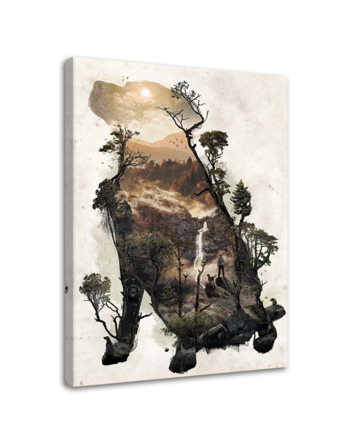 Wall art painting - Dog and a journey through the woods Barrett Biggers | FEEBY