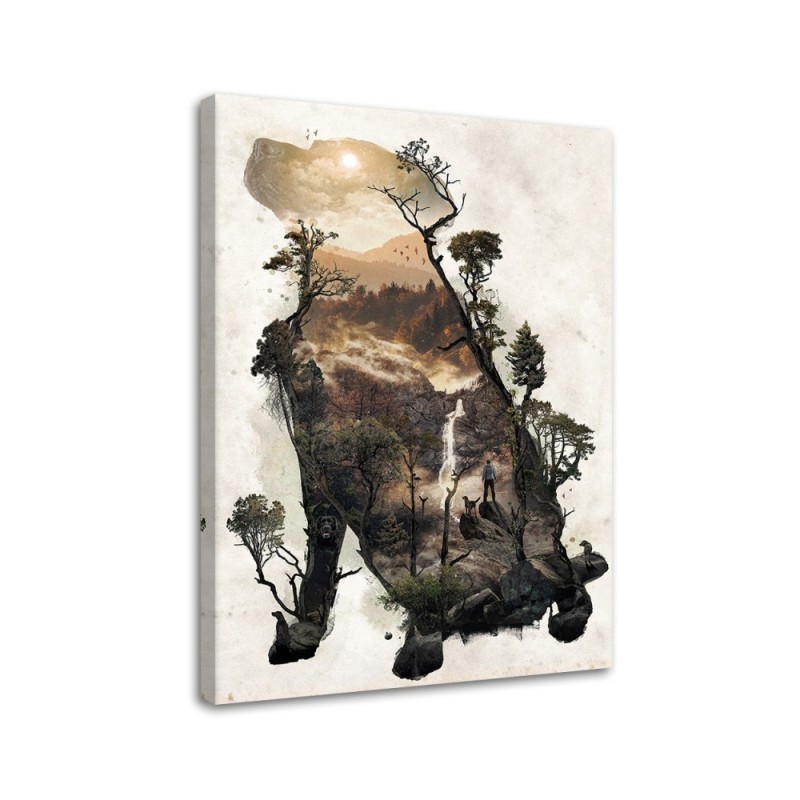 Wall art painting - Dog and a journey through the woods Barrett Biggers | FEEBY