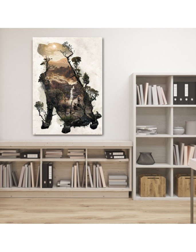 Wall art painting - Dog and a journey through the woods Barrett Biggers | FEEBY