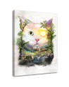 Wall art painting - Cat in a magical forest Barrett Biggers | FEEBY