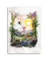 Wall art painting - Cat in a magical forest Barrett Biggers | FEEBY