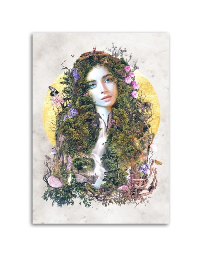 Prints on Canvas for living room - Mother earth | FEEBY