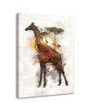 Fashionable Canvas paintings - Giraffe and Africa in the background Barrett Biggers | FEEBY