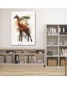 Fashionable Canvas paintings - Giraffe and Africa in the background Barrett Biggers | FEEBY