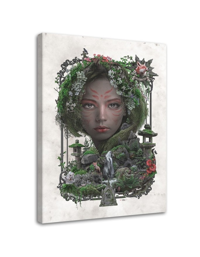 Wall art painting - Forest animal queen Barrett Biggers | FEEBY