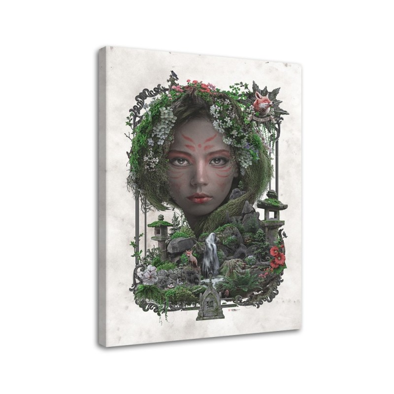 Wall art painting - Forest animal queen Barrett Biggers | FEEBY