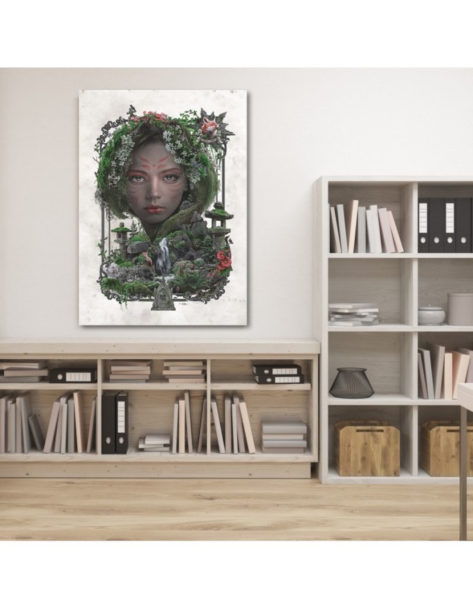 Wall art painting - Forest animal queen Barrett Biggers | FEEBY