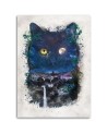 Pictures on Canvas living room - Black cat at night Barrett Biggers | FEEBY
