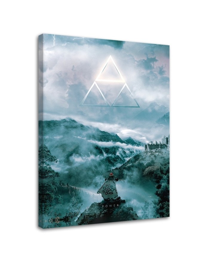 Wall Canvas painting - Magic triangle in the sky Barrett Biggers | FEEBY