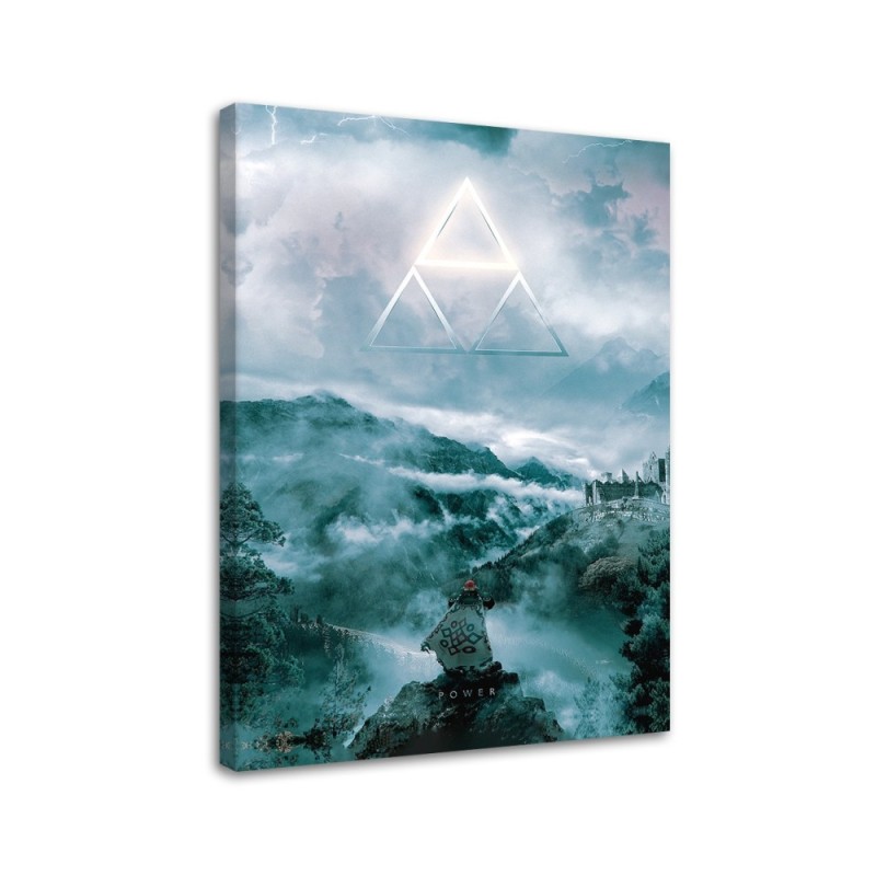 Wall Canvas painting - Magic triangle in the sky Barrett Biggers | FEEBY