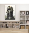 Wall Canvas painting - Skull waterfall Barrett Biggers | FEEBY