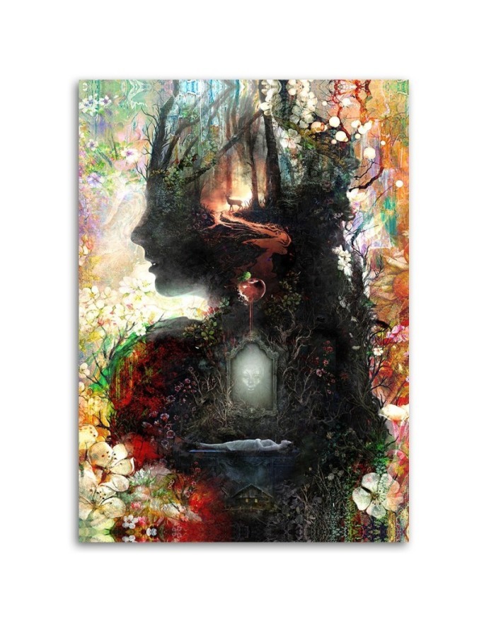 Wall painting - Woman Snow White Barrett Biggers | FEEBY