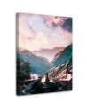 Picture on Canvas for the living room - Triangle and purple sky Barrett Biggers | FEEBY