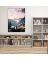 Picture on Canvas for the living room - Triangle and purple sky Barrett Biggers | FEEBY
