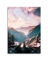 Picture on Canvas for the living room - Triangle and purple sky Barrett Biggers | FEEBY