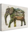 Bedroom Canvas painting - Elephant and expedition Barrett Biggers | FEEBY
