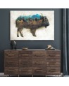 Wall art painting - Bison and clearing Barrett Biggers | FEEBY