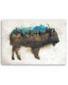Wall art painting - Bison and clearing Barrett Biggers | FEEBY