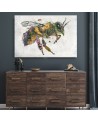 Canvas prints for the modern living room - Bee with flowers Barrett Biggers | FEEBY