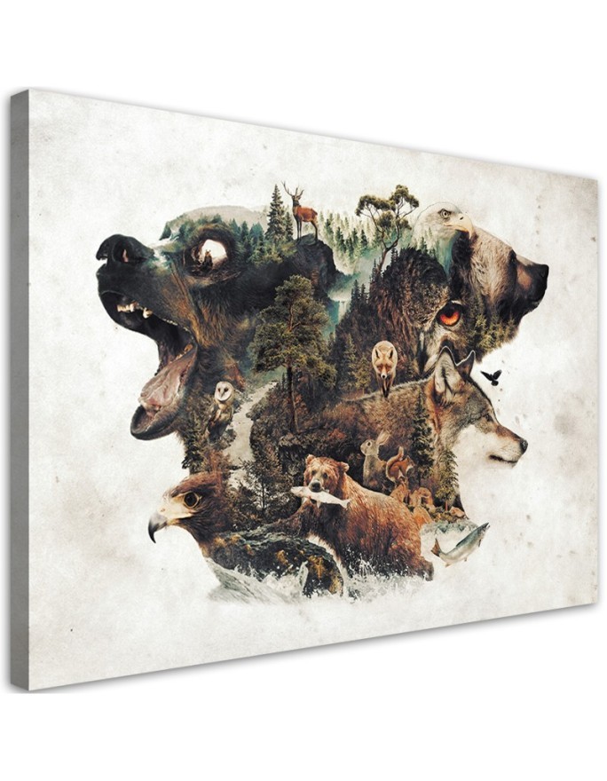 Wall painting - Forest wildlife Barrett Biggers | FEEBY
