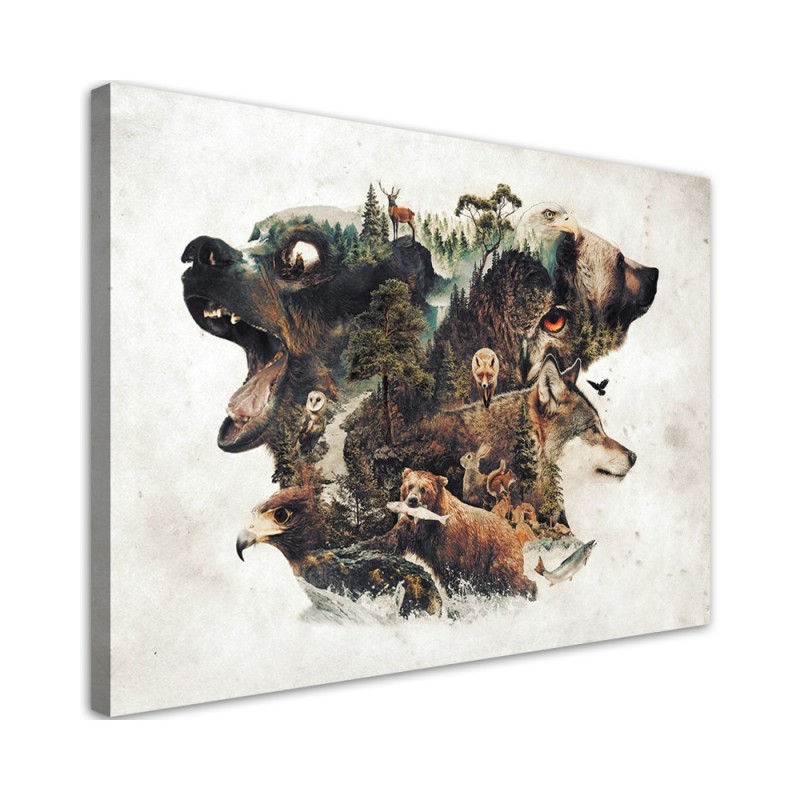 Wall painting - Forest wildlife Barrett Biggers | FEEBY