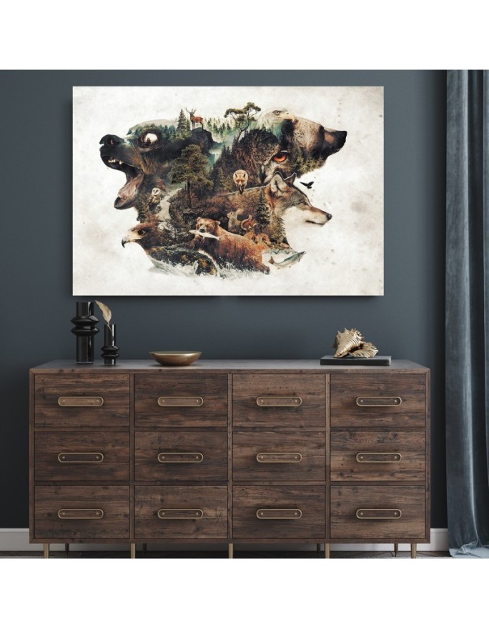 Wall painting - Forest wildlife Barrett Biggers | FEEBY