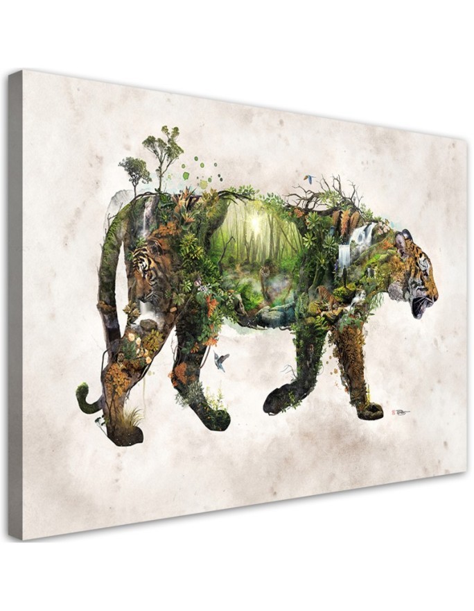 Wall art painting - Tiger Surreal Wildlife Barrett Biggers | FEEBY