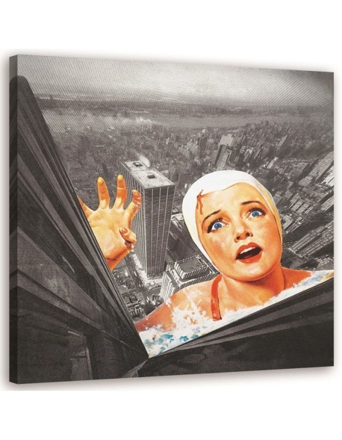 Fashionable Canvas prints - Falling woman from the top of a building Lili Chartrand | FEEBY
