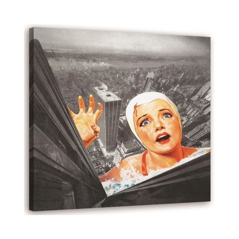 Fashionable Canvas prints - Falling woman from the top of a building Lili Chartrand | FEEBY