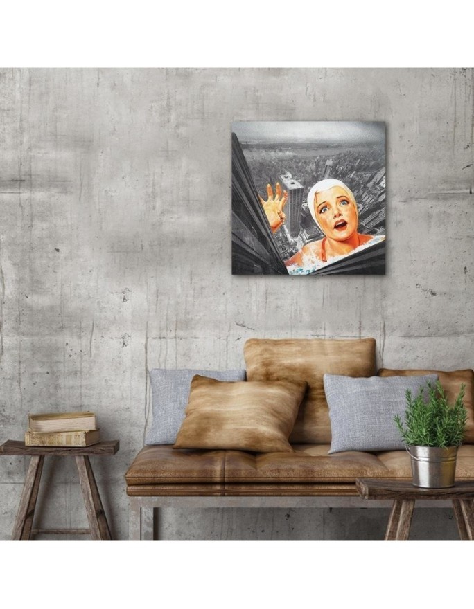 Fashionable Canvas prints - Falling woman from the top of a building Lili Chartrand | FEEBY