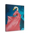 Wall art painting - Duck in pink dress Lili Chartrand | FEEBY