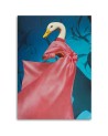 Wall art painting - Duck in pink dress Lili Chartrand | FEEBY
