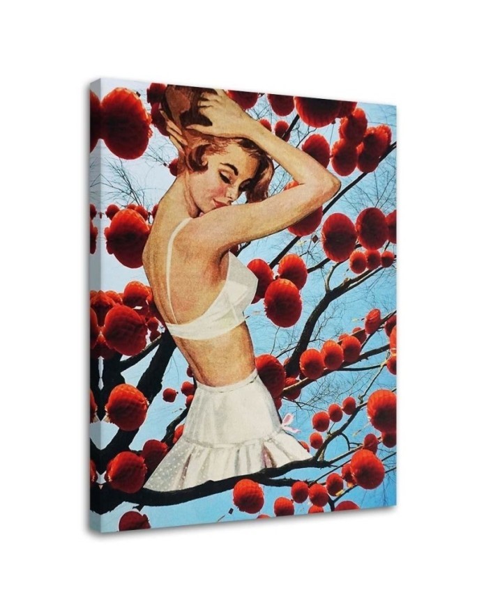 Bedroom painting - Woman in white skirt Lili Chartrand | FEEBY