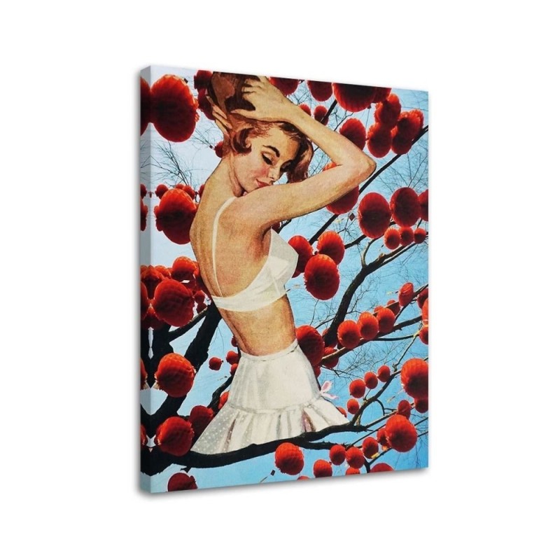 Bedroom painting - Woman in white skirt Lili Chartrand | FEEBY