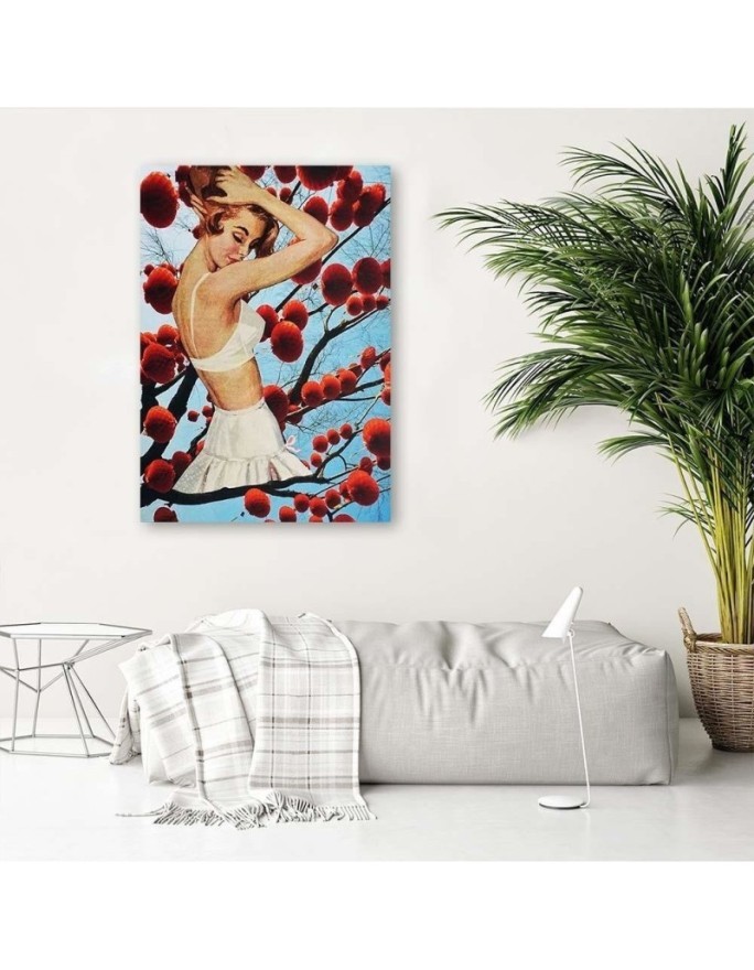 Bedroom painting - Woman in white skirt Lili Chartrand | FEEBY
